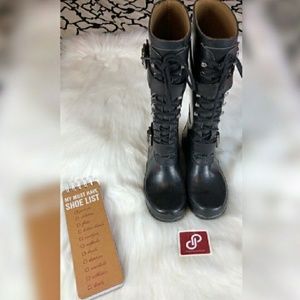 🥀BCBG CORSET LACE UP RAIN BOOTS